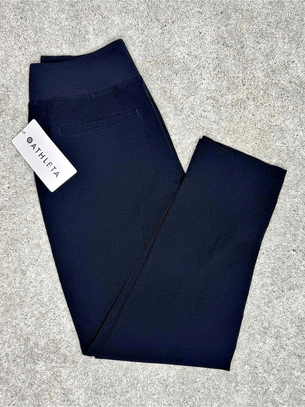 Athleta Brooklyn Ankle Pant Straight Leg Pants in Black